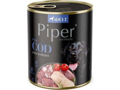 NEW PIPER s treskou a rajčaty, konzerva pro psy 800 g