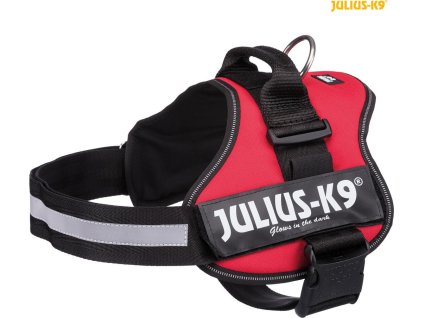 Julius-K9 silový postroj 2/L-XL 71-96 cm/50 mm,  - červený