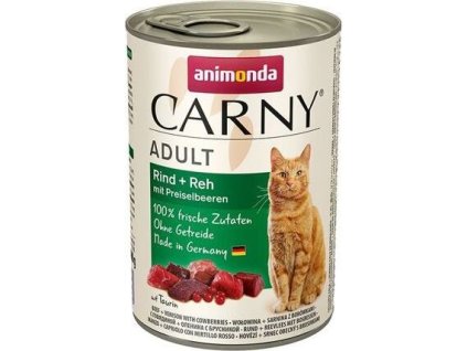 ANIMONDA konzerva CARNY Adult - hovězí, srnčí,brusinky 400g