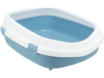 Toaleta Primo XXL s okrajem, 56 x 25 x 71cm, modrá/bílá