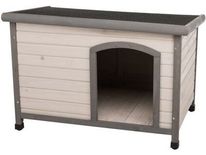 Natura bouda pro psa s rovnou střechou M-L 104 x 72 x 68 cm, šedá