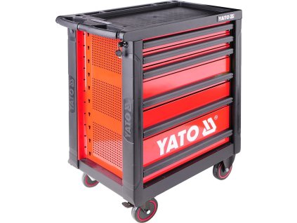 Skříňka dílenská pojízdná s nářadím (177ks) 6 zásuvek