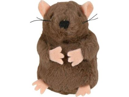 Stojící pískací plyšový krtek s catnipem 5cm TRIXIE (RP 0,90 Kč)
