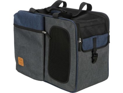 Batoh a nosítko TARA 2v1, 25 x 38 x 50 cm, šedá/modrá (max. 7kg)