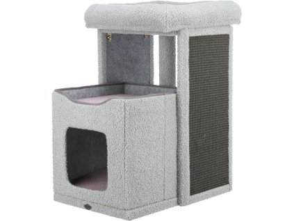 JUNIOR škrabadlo CARLITA, 63 cm, šedá/lila