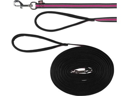 FUSION stopovací vodítko pásek 15 m/17 mm, černo-růžový