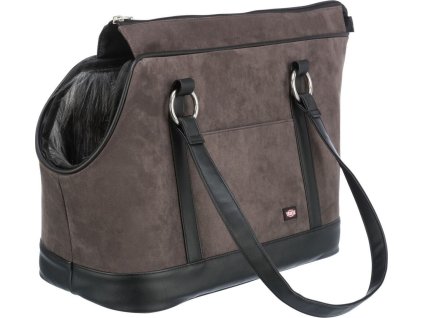 Transportní taška ALFIE, 21 x 30 x 43 cm, (do 7 kg) černo/šedá