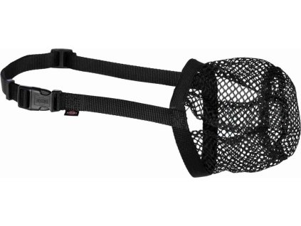 Ochranný náhubek polyester síťka XS černý, 15 cm