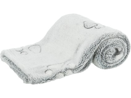 NANDO fleecová deka s vysokým vlasem - světle šedá