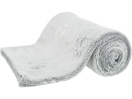 NANDO fleecová deka s vysokým vlasem - světle šedá