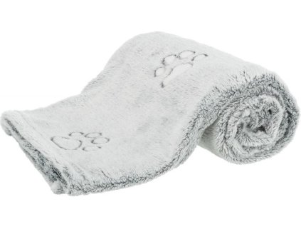 NANDO fleecová deka s vysokým vlasem - světle šedá