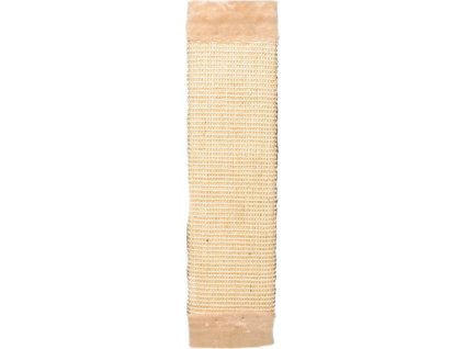 Škrábadlo nástěnné s plyšovým zakončením, 15 x 62 cm, sisal/plyš, béžová