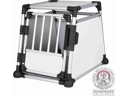Transportní klec - hliníkový rám, pevné panely 53x61x74 cm,  nosnost 20 kg