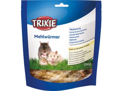 MEALWORMS, mouční červi sušení, TRIXIE