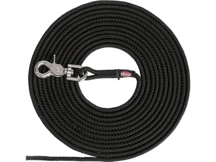 Stopovací vodítko kulaté, vypouštěcí karabina, černá