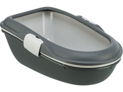 WC BERTO - dvojitá nádoba se sítem 59x39x22 cm,  - tmavě šedá/ sv.šedá