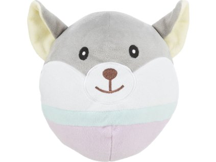 JUNIOR Bear, plyšová medvědí hlava pro štěňata, 20 cm