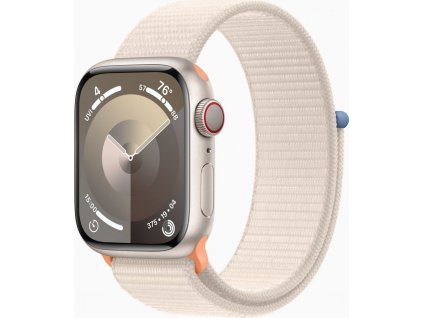 Apple Watch S9 Cell/45mm/Starlight/Sport Band/Starlight