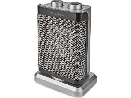 Keramický Horkovzdušný Ventilátor PTC | 1000 / 1500 W | 2 Tepelné Režimy | Nastavitelný termostat | Otáčí se automaticky | Ochrana proti přehřátí | Ochrana proti převrácení
