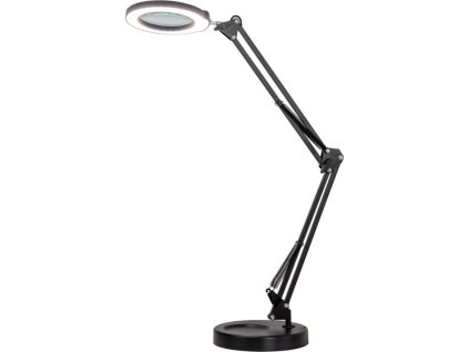 IMMAX LED stolní lampička ZOOM/ s lupou/ 12W/ 5V/2A/ stmívatelná/ černá