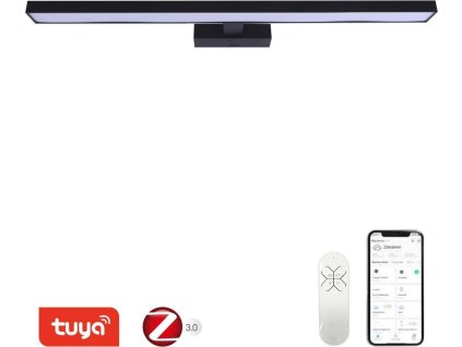 IMMAX NEO PINNA SMART nástěnné svítidlo 80cm 34W 2378lm černé Zigbee 3.0, TUYA