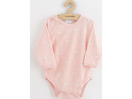 Kojenecké celorozepínací body New Baby Classic II medvídek bílý 68 (4-6m)