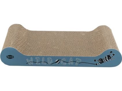 WILD CAT škrábací karton 41x7x24 cm modrý