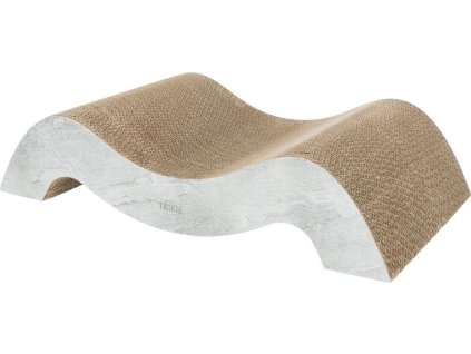 XXL škrabadlo dvojvlna,  64 × 14 × 37 cm, karton, šedá