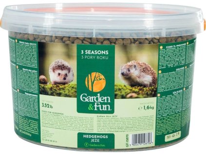 GARDEN FUN krmivo pro volně žijící ježky kyblík 1,6 kg