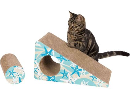 Škrabací rampa s vytahovacím válcem tyrkysová 48 cm