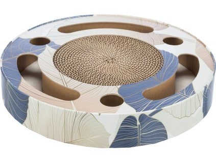 Škrabací bubínek s hračkami 33 cm modrý