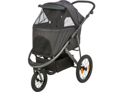 Kočárek BUGGY na vzduchových pneu,  60 x 112 x 120 cm, nosnost 20 kg, antracitová