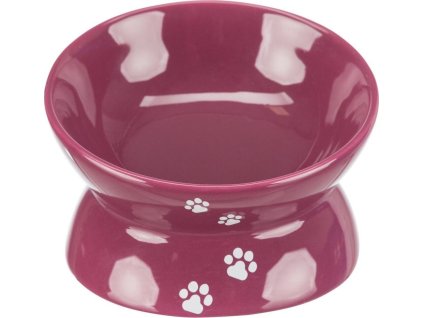 Zvýšená ergonomická keramická miska, 0.15 l/o 13 cm, vínová