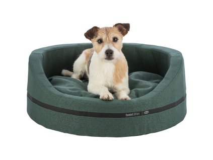 CityStyle HOME Edition oválné lůžko s okrajem, tmavozelená