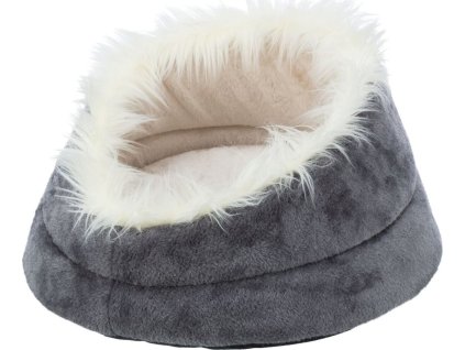 SOFT Edition pelech MINOU s vysokým okrajem, plyš, šedá/béžová