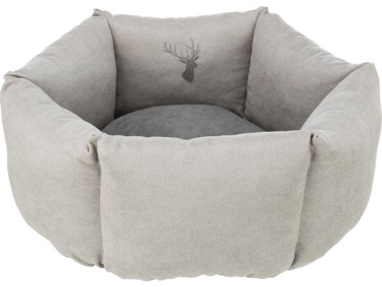 Pelech LENI kulatý s vysokým okrajem, ø 55 cm, písková/šedá