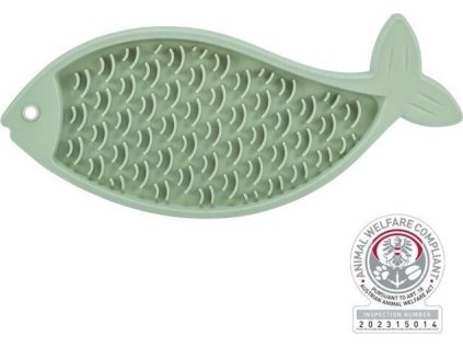 Lick’n'Snack RYBA - podložka k pomalému krmení, 28 cm, šalvějová