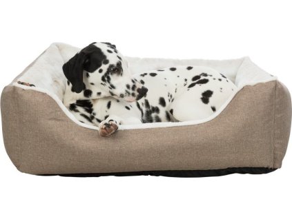 NELLI pelech obdélníkový, objemné okraje,  80 x 65 cm, světlehnědá/béžová