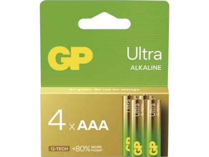 GP Alkalická baterie ULTRA AAA (LR03) - 4ks