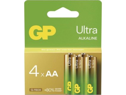 GP Alkalická baterie ULTRA AA (LR6) - 4ks