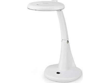 NEDIS zvětšovací stolní LED lampa/ čočka 3 + 12 dioptrií/ spotřeba 6,5 W/ teplota 6500 K/ světelný tok 585 lm/ bílá