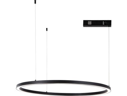 IMMAX NEO FINO NEW SMART závěsné svítidlo 1 kruh, 80cm, 60W, černé, Zigbee 3.0, TUYA