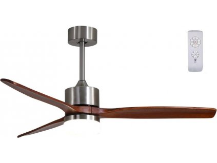 IMMAX NEO LITE ELEGANTE SMART LED stropní svítidlo s ventilátorem Wi-Fi štříbrné/dřevo, TUYA