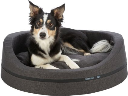 CityStyle HOME Edition oválné lůžko s okrajem, tmavošedá