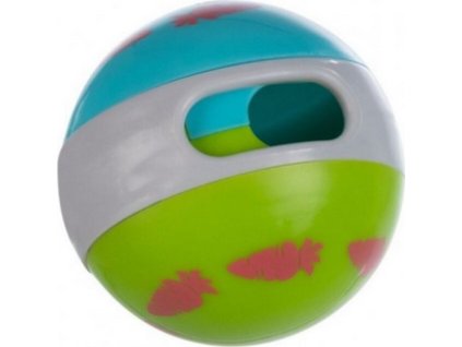 Míč na pamlsky s mrkvičkami pro hlodavce 6 cm