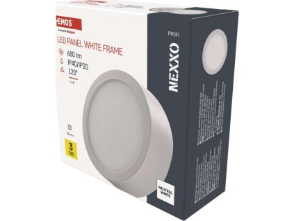 LED přisazené svítidlo NEXXO, kruhové, bílé, 7,6W, neutrální bílá