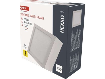 LED přisazené svítidlo NEXXO, čtvercové, bílé, 7,6W, neutrální bílá