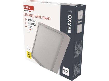 LED přisazené svítidlo NEXXO, čtvercové, bílé, 21W, neutrální bílá