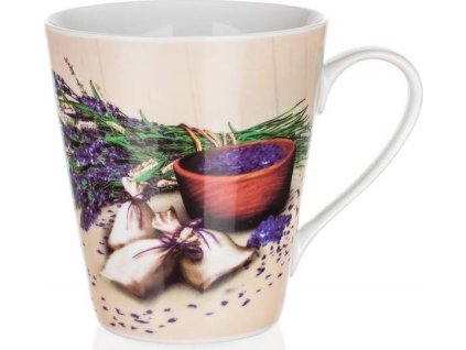 BANQUET Hrnek keramický LAVENDER 330 ml