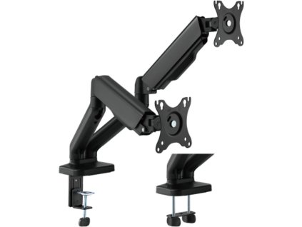 Držák monitoru Brateck LDT46-C024E dvě ramena vedle sebe mechanická pružina